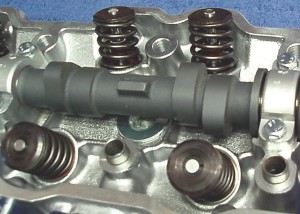 The valve timing overlap between the intake and exhaust lobes is clearly visible here.