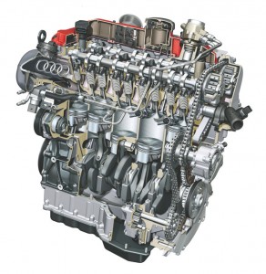 European engines (such as this Audi 2.5L TFSI engine seem to have more than their share of direct injection carbon deposit problems compared to domestic engines. 
