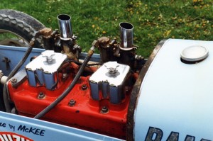 This RAMAR conversion features a steel head, a dry sump soiling system, and 1.25 inch Winfield Carburetors.