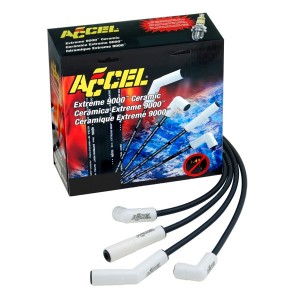 ACCEL Extreme 9000 Ceramic Boot Spark Plug Wires with Packaging (High Res)