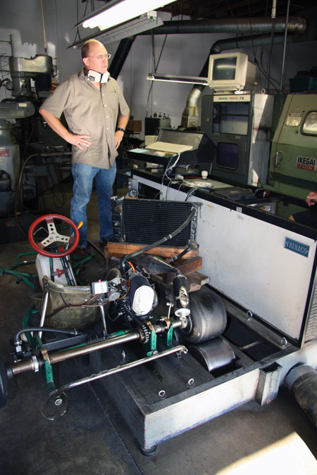 darcy decoste has been building racing two-strokes for many years. his water brake dyno is an essential tool for building race-winning engines. by using a chassis-style dyno he can feel things like clutch engagement and shift quality that would be difficult to feel with an engine dyno.