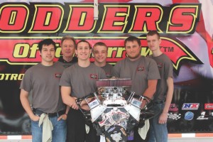 The WELD-sponsored team of five high school students from Eastern Oklahoma County Tech Center in Choctaw, Okla. are pictured with their instructor, Jim LaFevers, after taking first place in the Hot Rodders of Tomorrow regional competition in Ft. Worth, Texas. With a time of 22 minutes the team has qualified for the dual championship later this year.