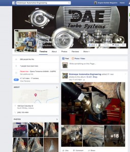 Dickmeyer Automotive Engineering, South Whitley, IN,  is a great example of how an engine builder can use Facebook as a true buseinss tool. Don’t be turned off by its social aspects - you can use it for true customer service.