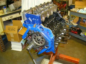 This Nostalgia Pro Stock Cleveland engine is being mocked up for the umpteenth time.  Nostalgia racing’s  popularity is creating lots of fresh business  opportunities for  intrepid engine builders.