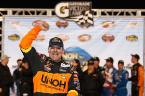 Last year, veteran Steve Park scored a popular win in the NASCAR Whelen Modified Tour race at the UNOH Battle at the Beach