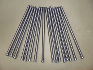 The pushrods were custom made ball-and-cup design from Manton Pushrods measuring 9.25” in length. These pushrods were a Series 5 offered by Manton for high  performance use without guideplates. The diameter was same as stock being 3/8” but had a wall thickness of .140”.