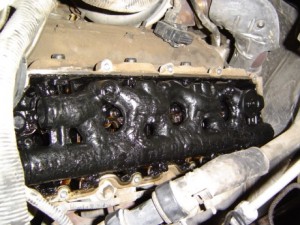 These photos are from an engine in a 2005 F-Series NYFD ambulance. The valve cover and oil pan were removed and the evidence of oil “shear” left behind from negligent oil change based on miles instead of engine hours.