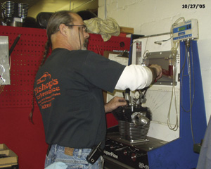 the right equipment is just as important in a bike shop as it is for automotive engine builders.