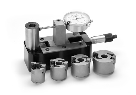 Counter-bore cutters are generally fixed on size and the carbide tips are either indexable and replaceable  or brazed. 