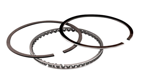 Everybody wants thin low-tension rings to reduce friction. The less outward pressure the rings exert against the cylinder wall, the less friction they create as the pistons move up and down.
