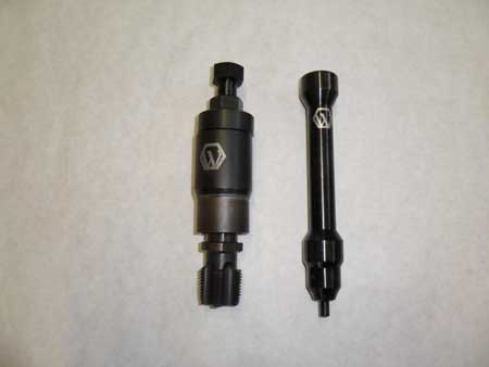 Figure 5 - This is the 7.3L Power Stroke injector sleeve puller and installer from Whitaker Tools. A tool for the 6.0 and 6.4L Power Stroke engines is also available.
