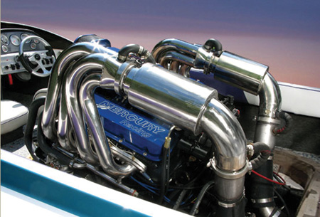 mercury marine motors are recognized by much of the boating community as the be-all and end-all of on-the-water power. but the independent engine builder can do something just as spectacular, say experts.