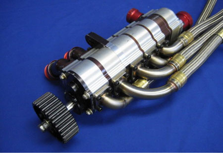NASCAR teams typically use a 5-stage dry sump with four scavenge pumps evacuating air and oil from the oil pan and one pump scavenging the lifter valley area of the block.