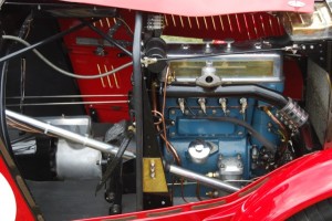 TOP: Second generation Austin-Healey Sprites and the 1960s MG Midgets shared this four-cylinder engine with dual S.U. carburetors. BOTTOM: This 1933 MG J3’s is one of 22 made. Its engine blew in a 1949 race at the Goodwood course in England. The pretty little J4 engine was fitted in 2006.