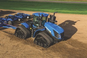 A New Holland quad tractor typically uses a Cursor 13 liter engine that puts out 400 - 600 hp. Photo courtesy of CNH Reman.
