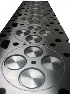 A stock cylinder head has limited flow capabilities. For making serious power, the heads need to be CNC ported or replaced with aftermarket performance heads.