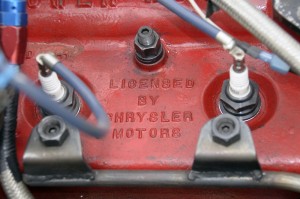 This high performance head was licensed by Chrysler for use by Ford. On the head was the warning to use high-performance spark plugs.