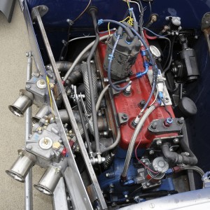 The ancient B conversions are even used today in land speed racing. Note this engine arrangement with the carbs again outside the body for better airflow into the carbs.