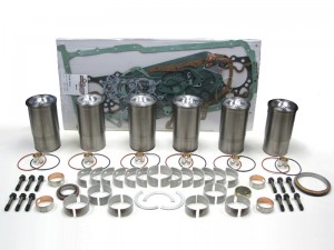 Overhaul kits like this one from Howard Enterprises, contain pistons, cylinder  liners, piston rings, rod bearings, main bearings and a complete gasket set with crank seals.