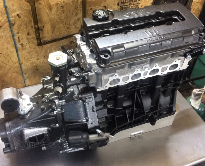 This Honda engine is getting new OEM Honda bolts necessary to assemble the long block. Photo courtesy of AR Fabrication