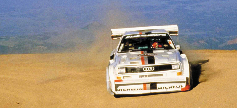 1987: world record at Pikes Peak with the Audi Sport quattro S1