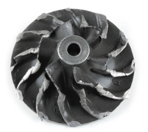 Impeller after housing contact