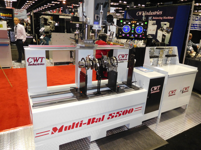 CWI demonstrated its engine and turbo charger balancing machines for the race shops and engine builders at the Indy show.