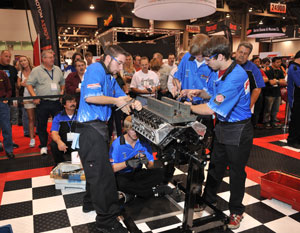 The finalists for the Hot Rodders of Tomorrow Engine Challenge were awarded a total of $250,000 in scholarships. 