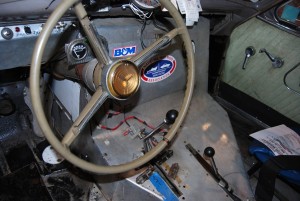 The car’s interior reflects its utilitarian nature. Allen’s racing is a low-budget effort, although he has picked up some fantastic hardware over the years.