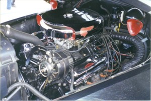 Here is a Chevy V-8 installed in a 1948 Pontiac Streamliner. Conversions such as this are not uncommon today and the car owners are likely to try to sell the original straight eight they remove from the car.