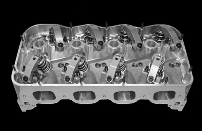 Sonny Leonard designed this GM hemispherical cylinder head for the 5.300?-bore-spaced CNC blocks he uses on his big-inch engines. One of the real problems on 700 cid-plus engines is getting a cylinder head that can feed the 
</p>
</p>
	</div><!-- .entry-content -->

		<footer class=