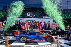 Ford’s EcoBoost engine powered Chip Ganassi Racing drivers Scott Dixon, Kyle Larson, Jamie McMurray and Tony Kanaan to victory in the grueling Rolex 24 at Daytona International Speedway.