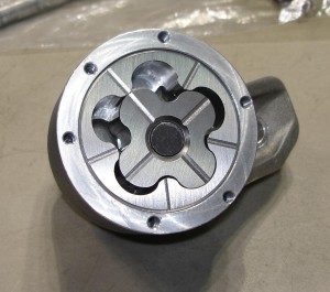 Gerotor pumps are more cavitation resistant than straight cut spur gear pumps and produce fewer pressure pulsations (courtesy of Schumann Sales & Service).