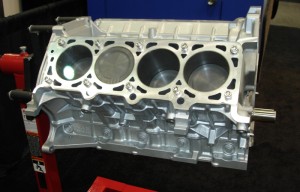 Finding the “right” late model engine cores has been complicated by the fact that there have been frequent casting and component changes from one model year to the next. Some builders just opt for a new casting like this Ford Modular V8.
